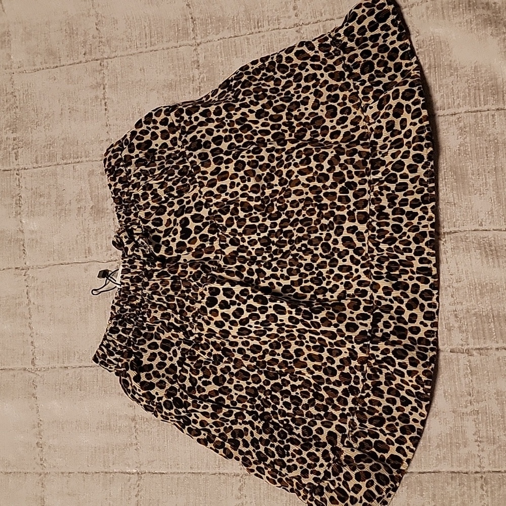 Girls leopard print skirt Zara